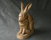  wood carving rabbit